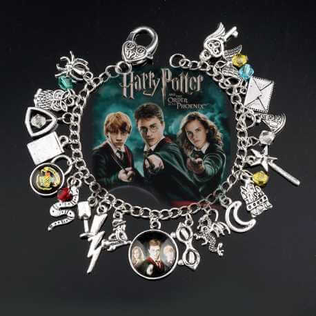Bracelet Bijou Harry Potter, cadeau Gryffondor Poufsouffle Serpentard  Ravenctaw